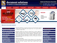 Tablet Screenshot of documentsolutionsindia.com
